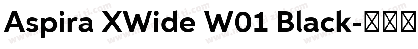 Aspira XWide W01 Black字体转换